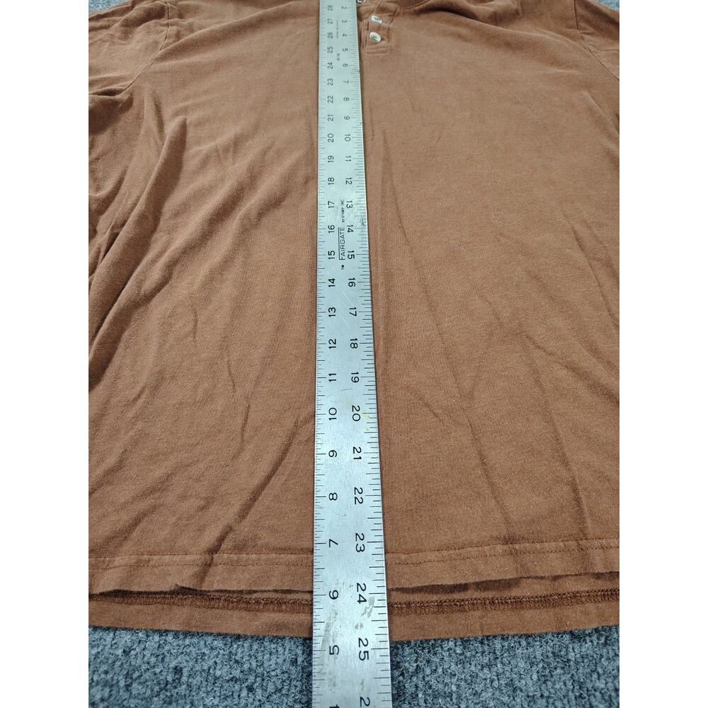 Free Fly Bamboo Flex Henley Shirt Mens L Rust Lightweight Stretch UPF - Picture 8 of 9
